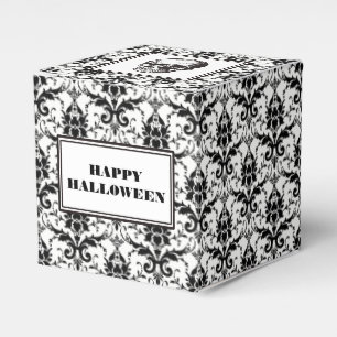 Caixinha De Lembrancinhas HALLOWEEN Vintage - Cor damasco Gótica