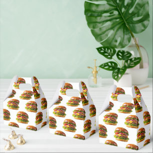 Caixinha De Lembrancinhas Hambúrguer de queijo apetitoso do SlipperyJoe croc