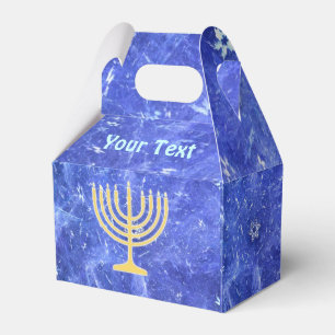 Caixinha De Lembrancinhas Hanukkah Snowstorm Menorah