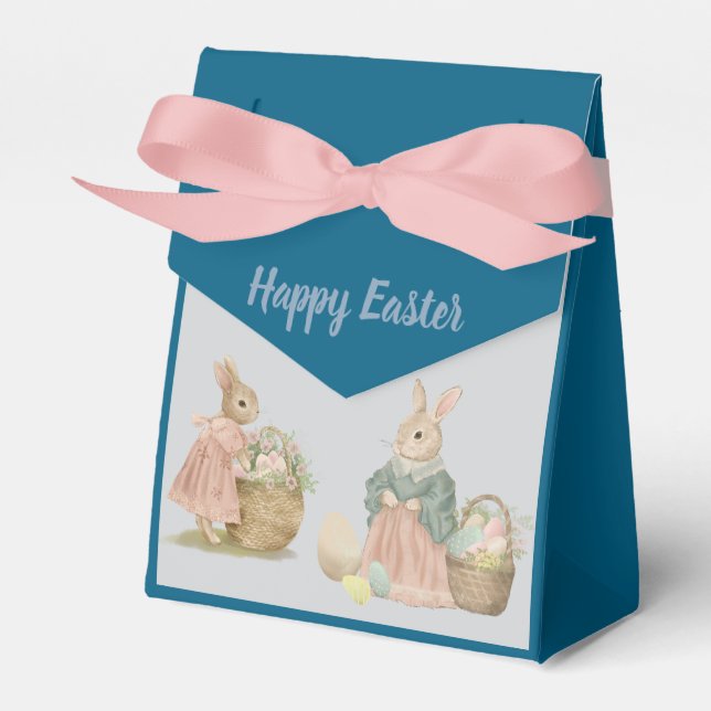 Caixinha De Lembrancinhas Happy Easter with Peter Rabbit Favor Box (Frente)