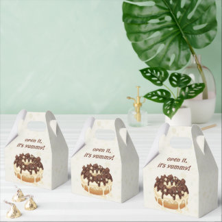 Caixinha De Lembrancinhas "Happy Hanukkah" Donut – Modern Illustration Style