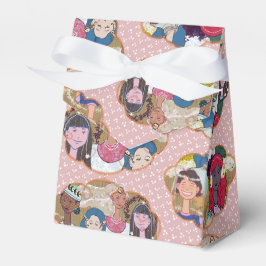 Caixinha De Lembrancinhas Happy Illustrated Gift Favor Box