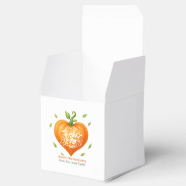 Caixinha De Lembrancinhas Happy Thanksgiving Thankful Heart Pumpkin 