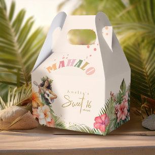Caixinha De Lembrancinhas Havaí Luau Sweet 16 Mahalo ID1092
