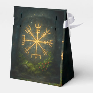 Caixinha De Lembrancinhas Helm of Awe Aegishjalmur Norse Protective Symbol  