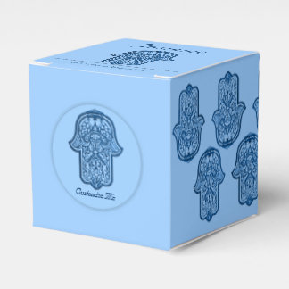Caixinha De Lembrancinhas Henna Hand of Hamsa (Azul)