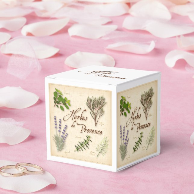 Caixinha De Lembrancinhas Herbes de Provence Favor Box (Casamento)