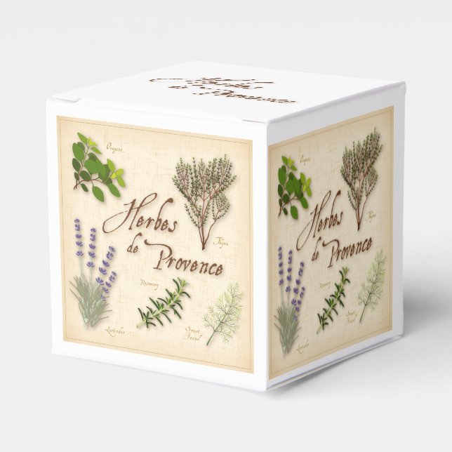 Caixinha De Lembrancinhas Herbes de Provence Favor Box (Frente)