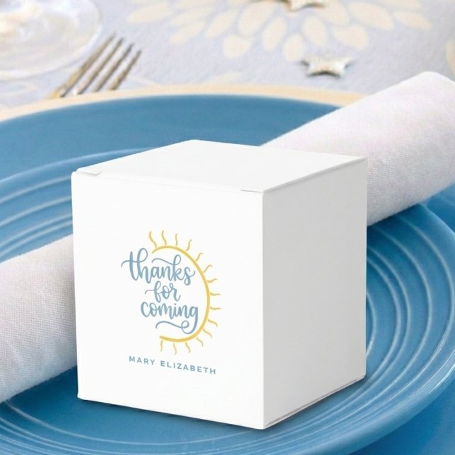 Caixinha De Lembrancinhas Here Comes The Son Shower (Here Comes The Son Shower Favor Box)