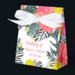 Caixinha De Lembrancinhas Hibiscus Hawaii Tropical Mão Desenhada Casamento B<br><div class="desc">Caixa de Favoritos para Casamento- Doces Convidados/Presentes Hawaii Pensava Arte Original Desenhada à Mão Tropical</div>