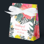 Caixinha De Lembrancinhas Hibiscus Hawaii Tropical Mão Desenhada Casamento B<br><div class="desc">Caixa de Favoritos para Casamento- Doces Convidados/Presentes Hawaii Pensava Arte Original Desenhada à Mão Tropical</div>