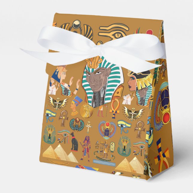 Caixinha De Lembrancinhas Hieroglifo Egípcio Antigo - Padrão Hieroglifo (Frente)