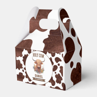 Caixinha De Lembrancinhas Highland Cow Birthday