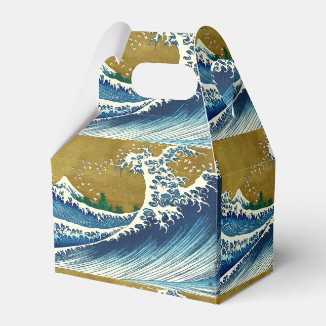 Caixinha De Lembrancinhas Hokusai Big Wave Japão Art (Frente)