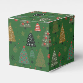 Caixinha De Lembrancinhas Holiday Echoes-Green Favor Box