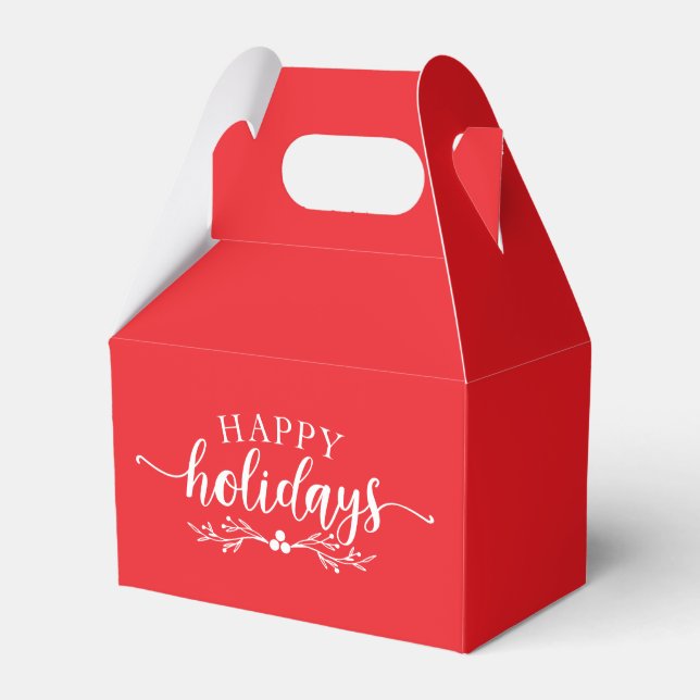 Caixinha De Lembrancinhas Holiday Favor Gift Box (Frente)