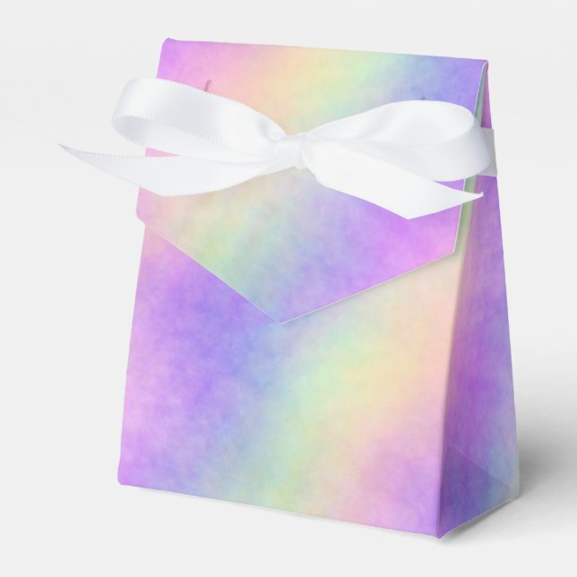 Caixinha De Lembrancinhas holo rainbow soft ombre : (Frente)