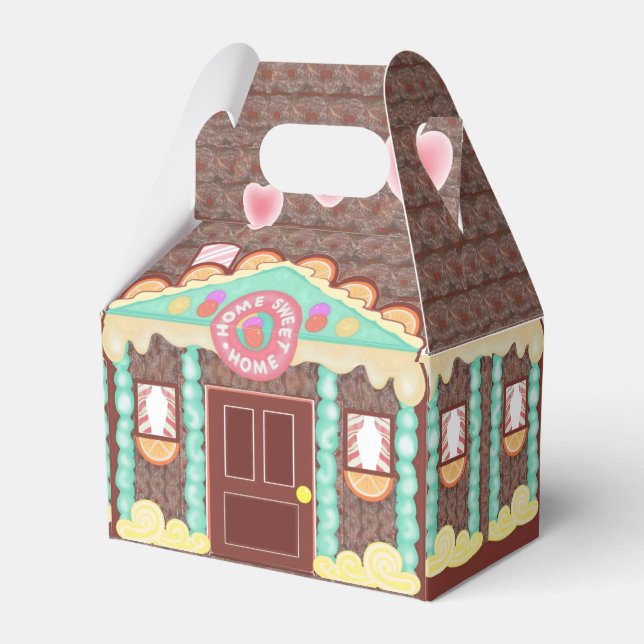 Caixinha De Lembrancinhas Home Sweet Home Gable Favbox (Frente)