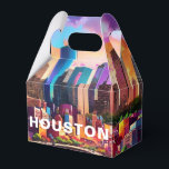 Caixinha De Lembrancinhas Houston Skyline Abstrato Art<br><div class="desc">Adicione um toque moderno ao seu evento com esta caixa de favoritos com a arte da linha do horizonte abstrato Houston. Perfeito para casamentos,  festas ou presentes corporativos.</div>