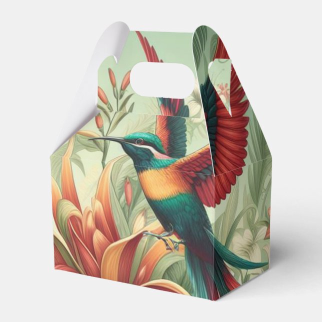 Caixinha De Lembrancinhas Hummingbird Favor Bag (Frente)