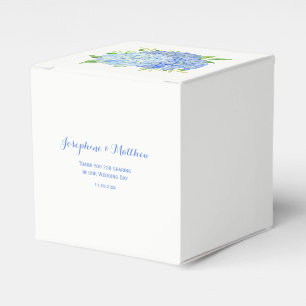 Caixinha De Lembrancinhas Hydrangea Blue Floral Weding