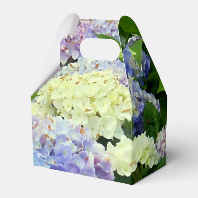 Caixinha De Lembrancinhas Hydrangea Mix-PARTITY FAVOR CAIXA, estilo gable (Frente)