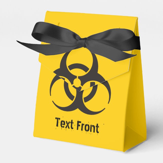 Caixinha De Lembrancinhas Ícone de Biohazard (Frente)