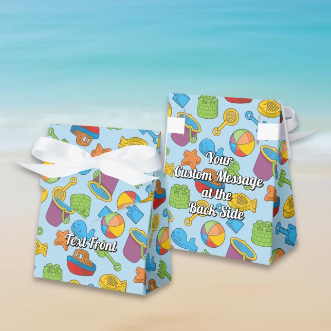 Caixinha De Lembrancinhas Ícones de Brinquedos de Praia (Criador carregado)