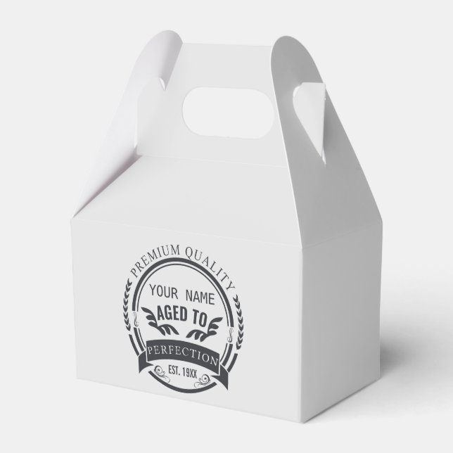 Caixinha De Lembrancinhas Idade para a Perfecção (Frente)