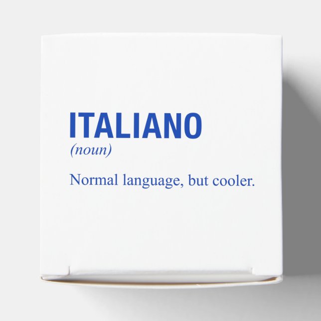 Caixinha De Lembrancinhas Idioma ITALIANO (Topo)