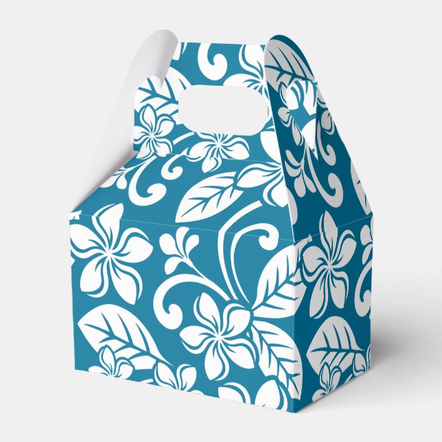 CAIXINHA DE LEMBRANCINHAS ILHA PLUMÉRIA (CARIBE AZUL) (Frente)