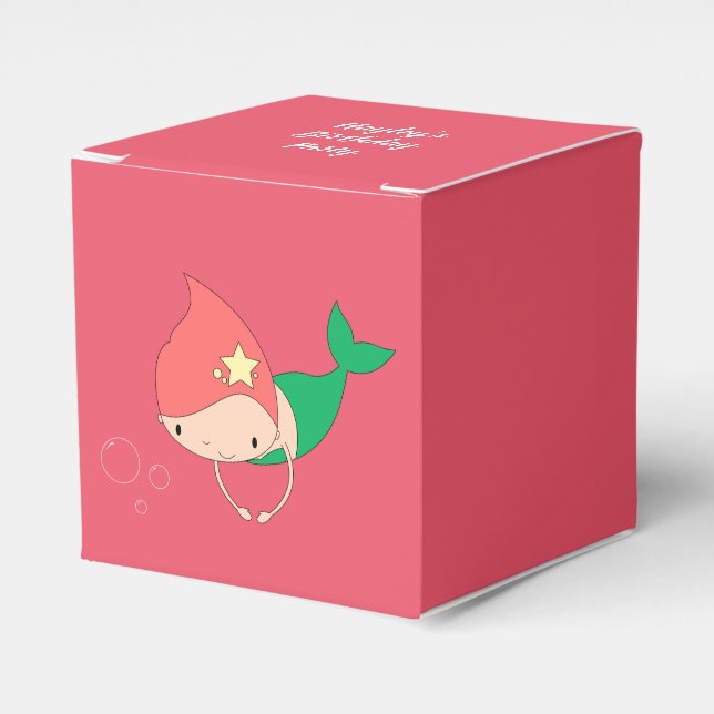Caixinha De Lembrancinhas Ilusima Cotton Candy Mermaid (Frente)