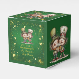 Caixinha De Lembrancinhas Ilustração Alegre da Festa do Dia de São Patrício