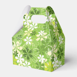 Caixinha De Lembrancinhas Ilustração Colorida Natureza Padrão Floral