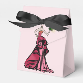 Caixinha De Lembrancinhas Ilustração da Moda de Natal com árvore