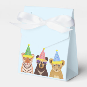 Caixinha De Lembrancinhas Ilustração de Animais de Festa Aniversário Obri