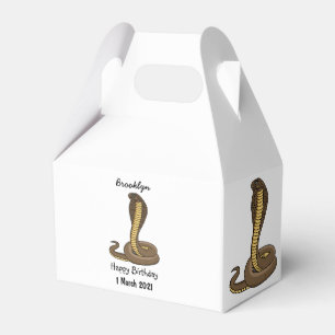 Caixinha De Lembrancinhas Ilustração de cobra da cobra castanha