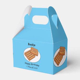 Caixinha De Lembrancinhas Ilustração de desenho animado Waffle