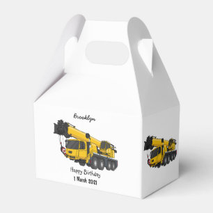 Caixinha De Lembrancinhas Ilustração de desenho de caminhão de guindaste