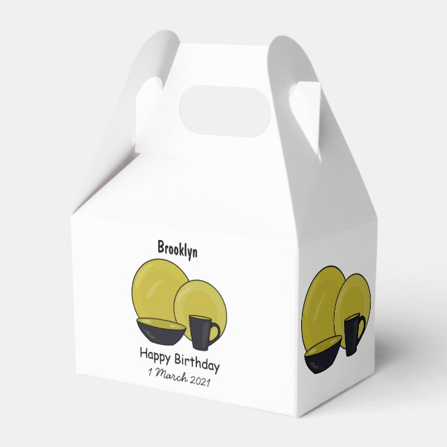 Caixinha De Lembrancinhas ilustração do desenho de desenho de tabela (Frente)