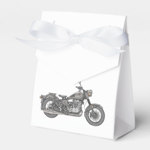 Caixinha De Lembrancinhas Ilustração do estilo do lápis da motocicleta de