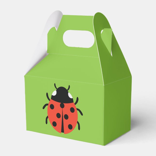 Caixinha De Lembrancinhas Ilustração Ladybug (Frente)