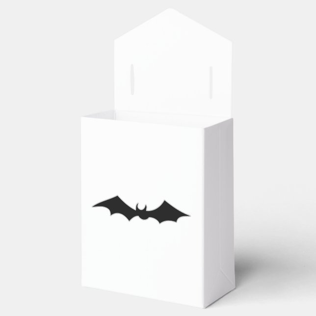 Caixinha De Lembrancinhas Imagem de spooky do Bat Preto (Aberto)