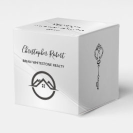 Caixinha De Lembrancinhas Imóveis Silver Elegante