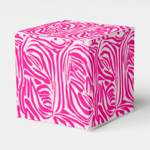 Caixinha De Lembrancinhas Impressão zebra rosa