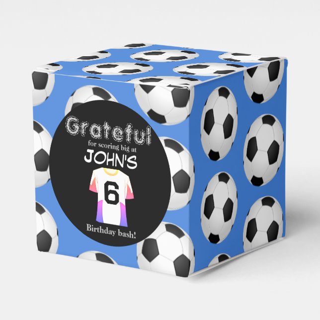 Caixinha De Lembrancinhas Início rápido da comemoração do 6 (Frente)