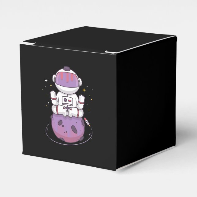 Caixinha De Lembrancinhas Ioga Espacial  (Frente)