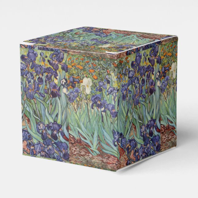 Caixinha De Lembrancinhas Íris de Van Gogh Pintura Impressionista (Frente)