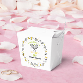 Caixinha De Lembrancinhas It’s Game Time Tennis 1st Birthday – Fun Kids 