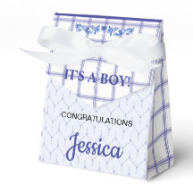 It's A Boy Baby Shower 3"w x 1.5"l x 3.25"h